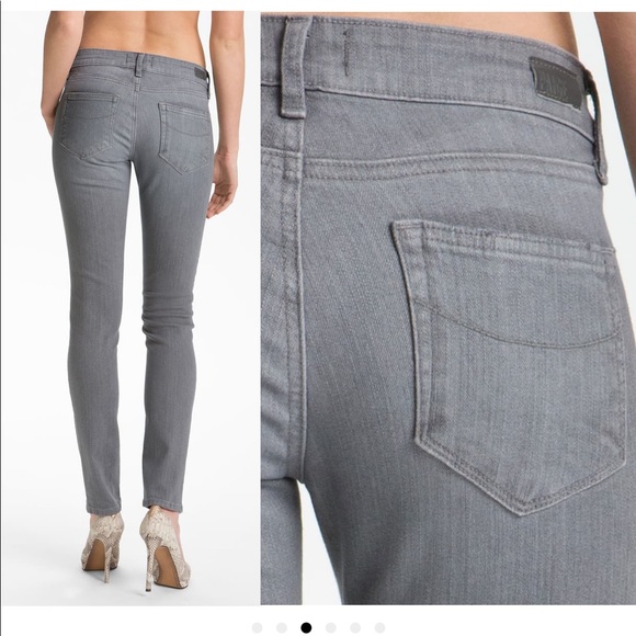 Paige Skyline Skinny Steely Wash Jean - Picture 14 of 16